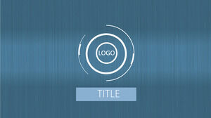 قالب أزرق بسيط PPT