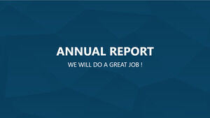 تقرير عمل أزرق قالب PPT