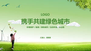 Modello PowerPoint verde (protezione ambientale)