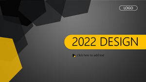 黑黃商務PowerPoint模板