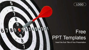 레드 블랙 사업 계획 파워 포인트 템플릿