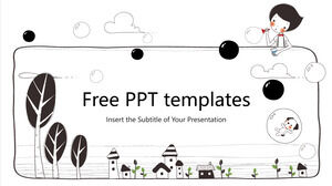 Șabloane PowerPoint cu tema pentru copii în stil de desene animate