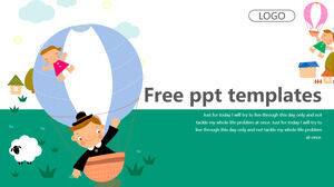 Template PPT pendidikan anak-anak kartun