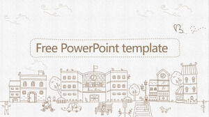 Șabloane PowerPoint de desene animate desenate manual