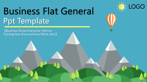 İş düz evrensel PowerPoint şablonu