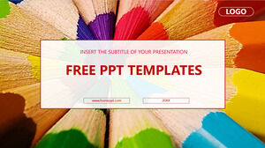 Color Pencil Business PowerPoint Templates