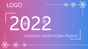 เทมเพลต PowerPoint รายงานการเปิดบัณฑิต