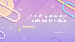 論文返信用のグラデーションスタイルのPowerPointテンプレート