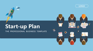 Flat Business Plan PowerPoint Templates