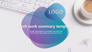 Fresh work summary PowerPoint Templates