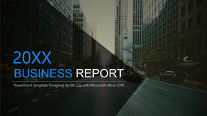 Entreprise de fond de rue Modèles PowerPoint