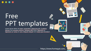 Modèles PowerPoint de plan d'affaires plat vectoriel