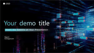 고급 기술 스타일의 PowerPoint 템플릿