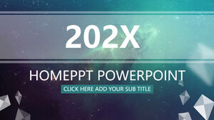 Starry background PowerPoint template