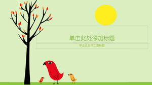 Proste kreskówki PowerPoint tła