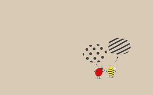 Sfondo PowerPoint di api e coleotteri