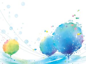 Latar belakang PowerPoint ikan terbang