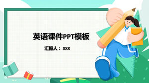 English courseware PPT template