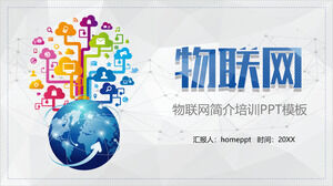 Unduh Template PPT Pelatihan Pengenalan Internet of Things Biru