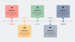 Orizzontale-punto-linea-casella di commento-modelli PowerPoint
