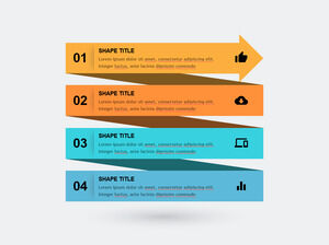 قوالب بوربوينت ذات سهم طويل مطوي