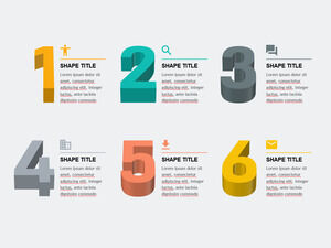 Big-3D-Number-Items-PowerPoint-テンプレート