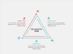 三角形循環箭頭powerpoint