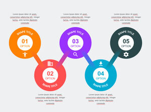 Zigzag-Ring-Connect-Plantillas de PowerPoint