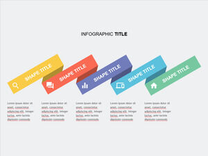 기울어진 문자열 막대 PowerPoint 템플릿