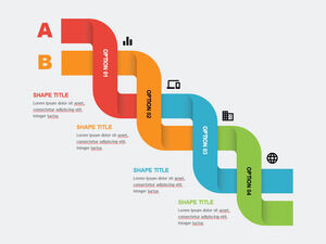 Twist-Linear-Process-PowerPoint-Șabloane