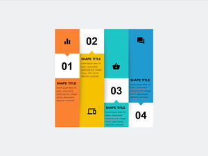 Square-Unique-Combine-PowerPoint 模板