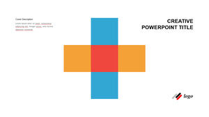 모던 심플 크로스 파워포인트 템플릿