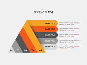 Schritt-Linear-Dreieck-Balken-PowerPoint-Vorlagen