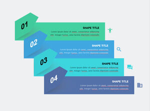 折叠字符串列表 PowerPoint 模板