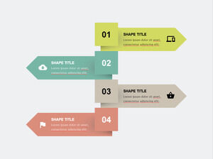 Вертикальный-Контраст-Шаг-Список-PowerPoint-Шаблоны