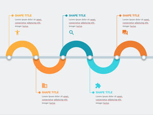 แนวนอน-แบ่ง-คลื่น-PowerPoint-แม่แบบ