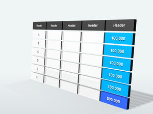 Unique-3D-Table-PowerPoint-Templates
