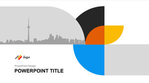 抽象的な形の繰り返しパワーポイント