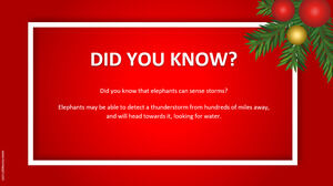 Felices vacaciones. plantilla de presentación de navidad