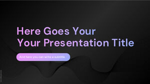 Hendrix, tema moderno delle diapositive scure.