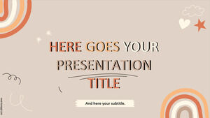 Delaney, tema divertente con colori neutri e scarabocchi.