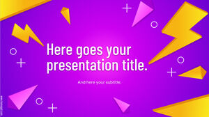 Lennox、3D 形状のプレゼンテーション テンプレート。