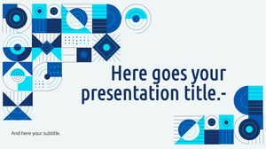 Lane, tema gratuito con mosaicos azules.