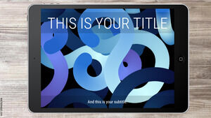 Ma présentation iPad, modèle interactif gratuit.