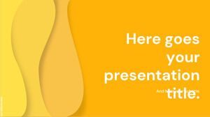 Yellow Waves 무료 슬라이드 테마.