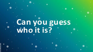 Riesci a indovinare chi è? Modello di diapositive di revisione.