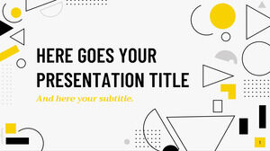 Taxi, modèle de présentation simple de memphis.