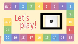 Permainan papan digital, templat slide interaktif.