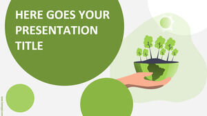 Carlina Kostenlose Umweltvorlage für Google Slides oder PowerPoint.