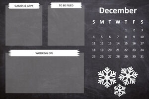 사용자 정의 가능한 데스크탑 오거나이저 칠판 월페이퍼 또는 워밍업 슬라이드.